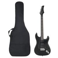 Gitaar voor beginners elektrisch met tas 4/4 39" zwart Gitaar voor beginners elektrisch met tas 4/4 39" zwart
