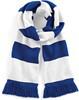 Beechfield CB479 Stadium Scarf - Bright Royal/White - One Size