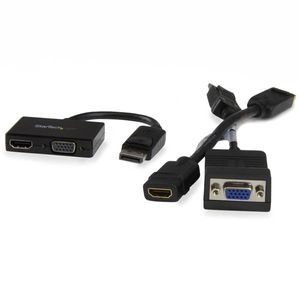 StarTech.com A/V-reisadapter: 2-in-1 DisplayPort naar HDMI of VGA