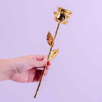 24 karaat gouden roos