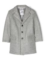 Paolo Pecora Kids manteau chiné à simple boutonnage - Gris