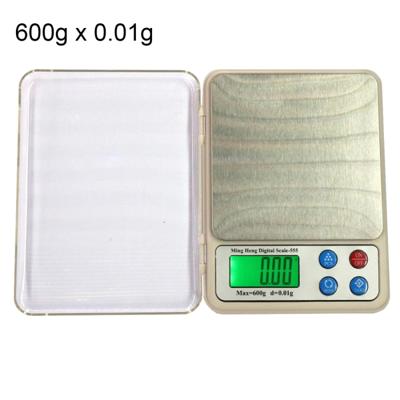 MH-555 600 g x 0.01 g hoge nauwkeurigheid digitaal elektronisch Portable keuken schaal evenwicht apparaat met 2 2 inch LCD-scherm