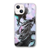 Pastel zwart: iPhone 13 Transparant Hoesje