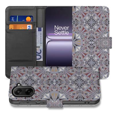 Kleurrijke Bloemenpatroon Meerkleurig Hoesje Voor OnePlus Nord Ce 5 | Bookcase Hoesje