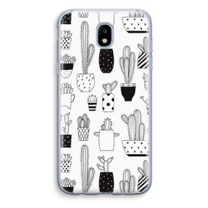 Cactusmotief: Samsung Galaxy J5 (2017) Transparant Hoesje