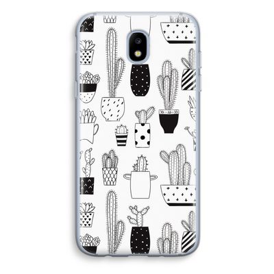 Cactusmotief: Samsung Galaxy J5 (2017) Transparant Hoesje