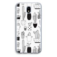 Cactusmotief: Samsung Galaxy J5 (2017) Transparant Hoesje