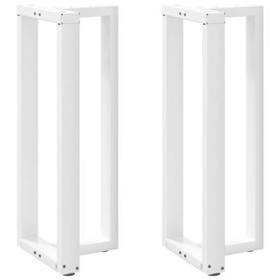 Bartafelpoten 2 st T-vormig 50x35x(100-101) cm staal wit