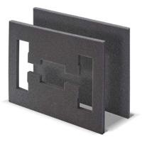 Schuimrubber inzetstuk - TOOD - 2 stuks - Voor professionele koffer - Nestbaar - 40x30x4 cm
