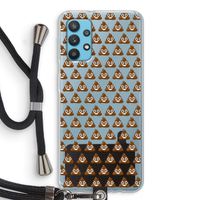 Poop emoji: Samsung Galaxy A32 4G Transparant Hoesje met koord Poop emoji: Samsung Galaxy A32 4G Transparant Hoesje met koord