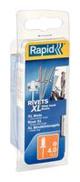 Rapid XL blindklinknagels Ø4,0 x 12 mm, 50 stuks + boor - 5000661 - 5000661