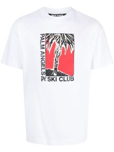 Palm Angels t-shirt Ski Club en coton - Blanc