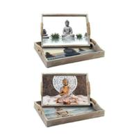 Set van trays DKD Home Decor 40 x 30 x 6 cm Hout MDF (2 Stuks)