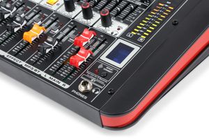Power Dynamics PDM-M404A 4 kanaals muziek mixer / versterker