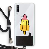 Raketijsje: Samsung Galaxy A70 Transparant Hoesje met koord