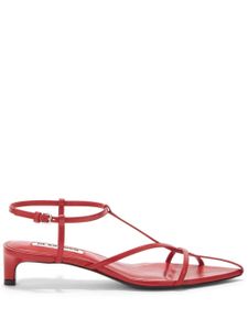 Jil Sander sandales à bout ouvert - Rouge