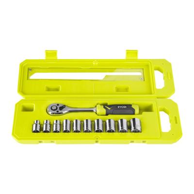 Ryobi RHRS11PC | 11-delige 3/8" ratel en dopsleutelset - 5132006068