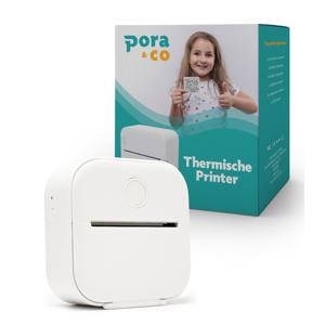Pora&co Mini thermische fotoprinter voor smartphone, licht groen