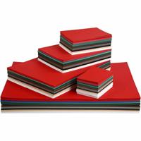 Kerst Karton, A2,A3,A4,A5,A6, 180 gr, diverse kleuren, 1800 div vellen/ 1 doos