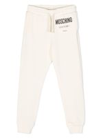 Moschino Kids logo-print cotton track pants - Blanc - thumbnail