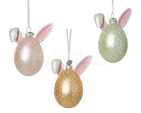 Paasdecoratie Paasei Hanger Glas Assorti 1st