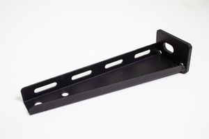 Plankendrager 200mm breed mat zwart structuur stoere wandbeugel industrieel design