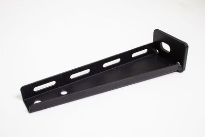 Plankendrager 200mm breed mat zwart structuur stoere wandbeugel industrieel design