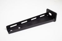 Plankendrager 200mm breed mat zwart structuur stoere wandbeugel industrieel design