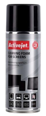 Activejet AOC-101 computerreinigingskit LCD/LED/Plasma, LCD/TFT/Plasma, Mobiele telefoon/Smartphone, Beeldschermen/Plastik Schuim voor apparatuurreiniging 400 ml