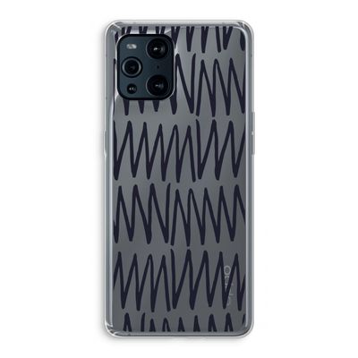 Marrakech Zigzag: Oppo Find X3 Pro Transparant Hoesje