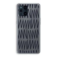 Marrakech Zigzag: Oppo Find X3 Pro Transparant Hoesje