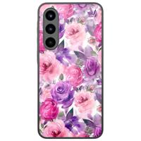 Samsung Galaxy A57 glazen hardcase - Rosy blooms
