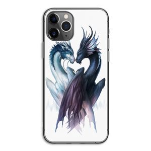 Yin Yang Dragons: iPhone 11 Pro Transparant Hoesje