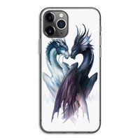 Yin Yang Dragons: iPhone 11 Pro Transparant Hoesje