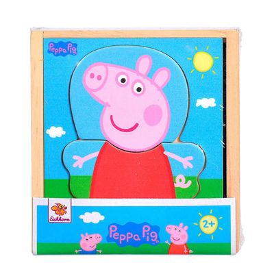 Eichhorn Peppa Pig houten legpuzzel legpuzzel 12 stukjes Eichhorn Peppa Pig houten legpuzzel legpuzzel 12 stukjes