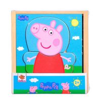 Eichhorn Peppa Pig houten legpuzzel legpuzzel 12 stukjes - thumbnail