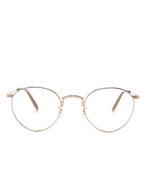 Oliver Peoples lunettes de vue en titane à monture ronde - Or