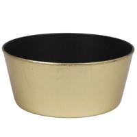 Othmar Decorations Plantenpot - kunststof - goudkleurig - 24 x 10 cm - Bloemenbak - bloempot
