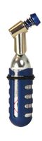 Dresco Co2 pomp met 16 gram Co2 patroon staal zilver 2 delig - thumbnail