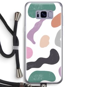 Memphis Shapes: Samsung Galaxy S8 Plus Transparant Hoesje met koord