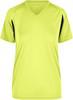 James & Nicholson JN316 Ladies´ Running-T - Fluo-Yellow/Black - XS