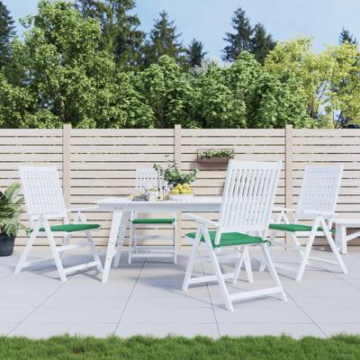 VidaXL Tuinstoelkussens 4 st 50x50x3 cm oxford stof groen