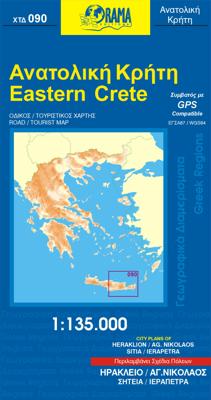 Wegenkaart - landkaart 90 Road - Tourist map Kreta Oost | Orama