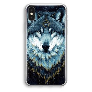 Darkness Wolf: iPhone XS Transparant Hoesje