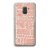 Marrakech Pink: Samsung Galaxy A8 (2018) Transparant Hoesje Marrakech Pink: Samsung Galaxy A8 (2018) Transparant Hoesje