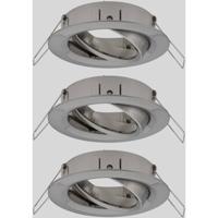 Paulmann 92485 EBL Choose Inbouwring Set van 3 stuks 10 W IJzer (geborsteld)