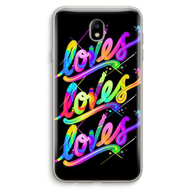 Loves: Samsung Galaxy J7 (2017) Transparant Hoesje
