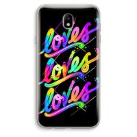 Loves: Samsung Galaxy J7 (2017) Transparant Hoesje Loves: Samsung Galaxy J7 (2017) Transparant Hoesje