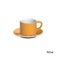 Loveramics bond cappuccino tas en ondertas (150ml) geel - thumbnail