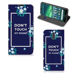 Nokia 2.3 Design Case Flowers Blue DTMP